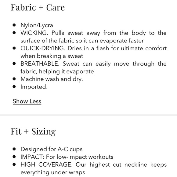 Athleta Conscious Crop Bra A-C Top - Picture 8 of 11